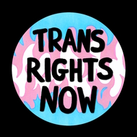 Trans Rights Now Large Button Badges/Keyrings - Thumbnail 4