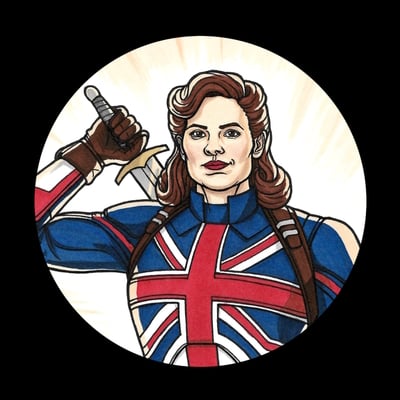 Peggy carter large badge/keyring