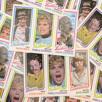 Friday the 13th Triptych Two (2) Piece Custom Vintage Trading Card Set