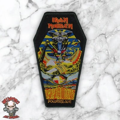 Powerslave coffin woven patches