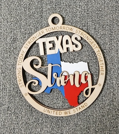 #131 Texas Strong Ornament