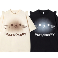 Cute cat-ear T-shirt for summer - Thumbnail 2