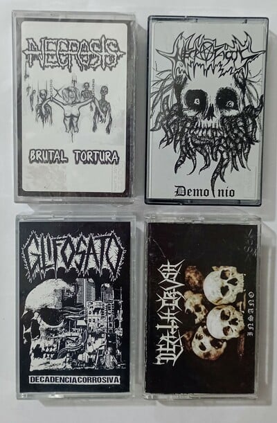 NECROSIS , NECROFAGOS, GLIFOSATO, DEATHSKULL Tapes 