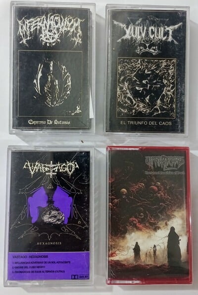 INFERNACULUM,VULVACULT, VASTAGO, VRYKOLAKAS Tapes 