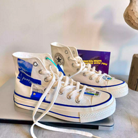 BLUE PATCH HI SNEAKERS - Thumbnail 1