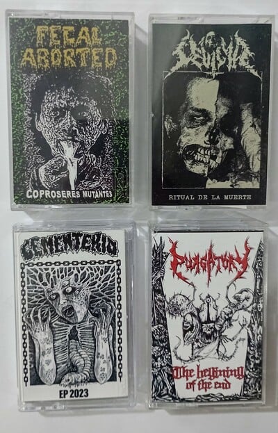 FECAL ABORTED, SEVICIA, CEMENTERIO, PURGATORY Tapes 