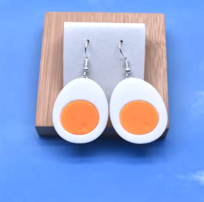 BOILED EGG EARRINGS