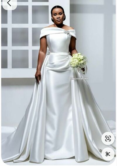 Simple Wedding Dress, Mermaid African Girls Bridal Dress Bridal Gown