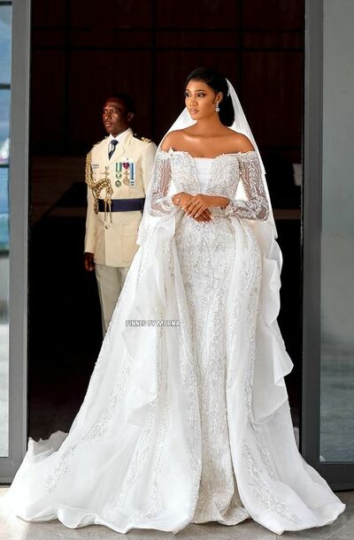 Luxury Wedding Dress, Mermaid African Girls Bridal Dress Bridal Gown