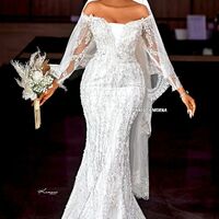 Luxury Wedding Dress, Mermaid African Girls Bridal Dress Bridal Gown - Thumbnail 1