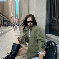 Fine leather buckle retro thick heel long knight boots 2 colors - Thumbnail 6