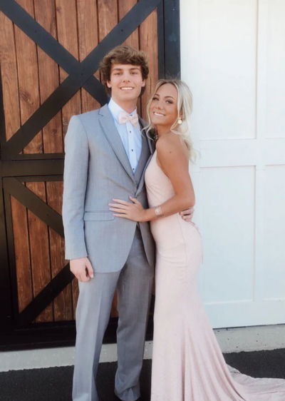 Sexy Sheath Mermaid Stain Prom Dresses