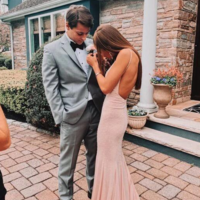 Sexy Sheath Mermaid Stain Prom Dresses - Thumbnail 1