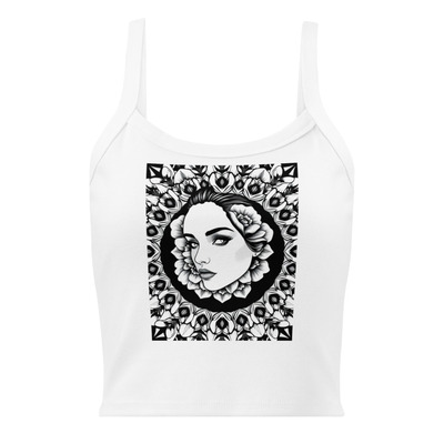 Womens micro-rib tank top