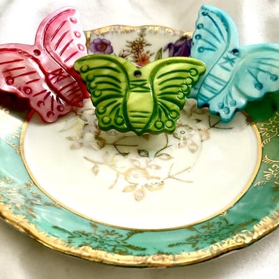 Butterfly shell pendant