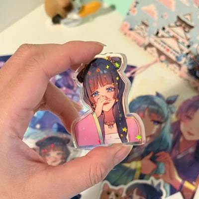 Maomao acrylic pin