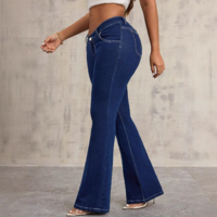 Women'S Fashion Slim Fit Elastic Denim Pants - Thumbnail 2