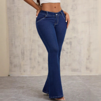 Women'S Fashion Slim Fit Elastic Denim Pants - Thumbnail 4