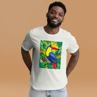 Tropical Bird T-shirt - Unisex & Full Colors - Thumbnail 7