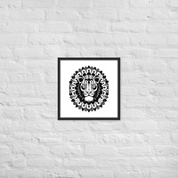 Tiger Framed Poster - Black and white - Thumbnail 9