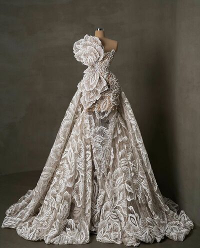 Luxury Wedding Dress, Ball Gown Lace Bridal Dress Bridal Gown