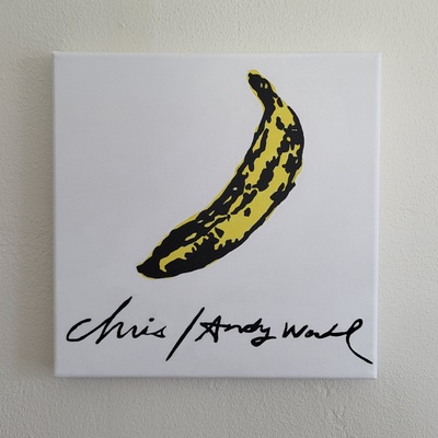 Andy Warhol's Autograph 10" x 10" 