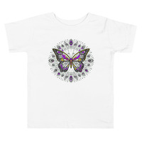 Toddler Short Sleeve Tee - Butterfly Print - Thumbnail 2