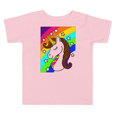 Rainbow toddler short sleeve tee