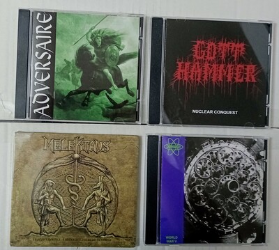 ADVERSAIRE , GOTTHAMMER, MELEK TAUS, KILOTON Cds