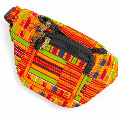 Kente print fanny pack