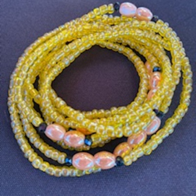 Lemon lady waist beads