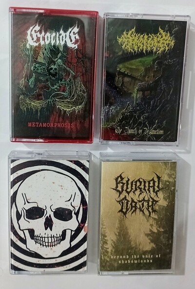 ECOCIDE , ENDEMIC , THE CULT OF SPACESKULL, BURIAL OATH Tapes 