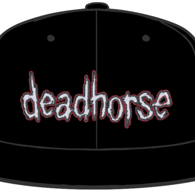 Dead horse embroidered trucker hat w/ jammin jelly sause and sticker set