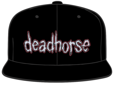 Dead Horse Embroidered Trucker Hat w/ Jammin Jelly Sause and Sticker set