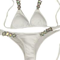  Rhinestones Diamond Bikini Women Swimwear Female Swimsuit Two-piece Bikini set - Thumbnail 7