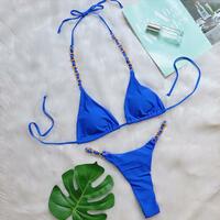 Sexy Push Up Swimwear Brazilian Swimsuit Thong Bikini Two Piece Bathing Suit - Thumbnail 7