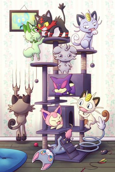 Poke Cats Print