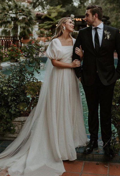 Vintage Long Boho Wedding Dresses, Bridal Gowns