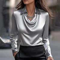 Elegant Temperament Long Sleeved Shirt - Thumbnail 1