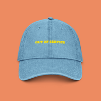Free Shipping-"OUT OF SERVICE" DENIM CAP - Thumbnail 4