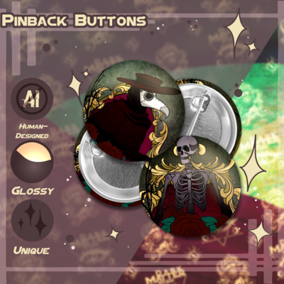 6 ft back or 6 ft under | pinback buttons