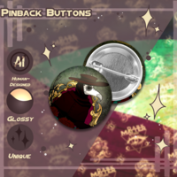 6 Ft Back or 6 Ft Under | Pinback Buttons - Thumbnail 1