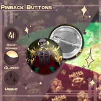 6 Ft Back or 6 Ft Under | Pinback Buttons - Thumbnail 2