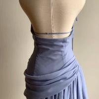 Simple Irregular Short Chiffon Prom Dresses - Thumbnail 1