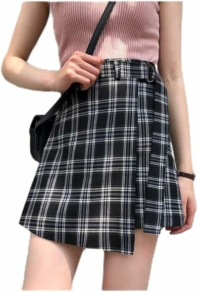 Korean Plaid School Girl Skirt