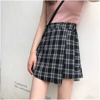 Korean Plaid School Girl Skirt - Thumbnail 5