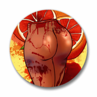 ACF 🩸 Blood Orange 🍊 | Pinback Buttons - Thumbnail 1