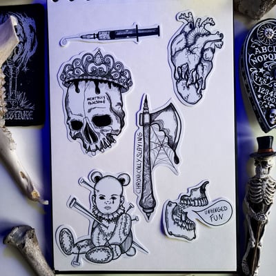 Mental pt iii sticker set ( 6 stickers)