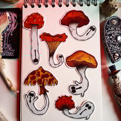 ❗sale❗heatwave ghosthrooms sticker set ( 6 stickers)