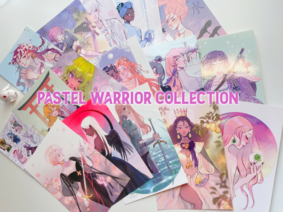 Pastel Warrior Collection - 15 prints + sticker sheet!